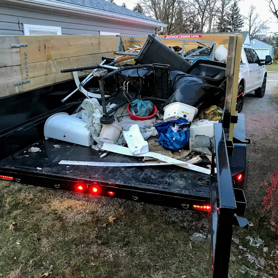 Roll-off dumpster delivered to a residential driveway in Cedar Mill